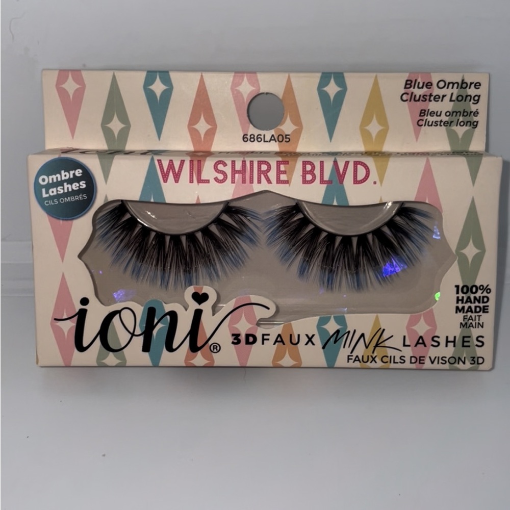 Ioni 3D Faux Mink Lashes - Blue Ombre